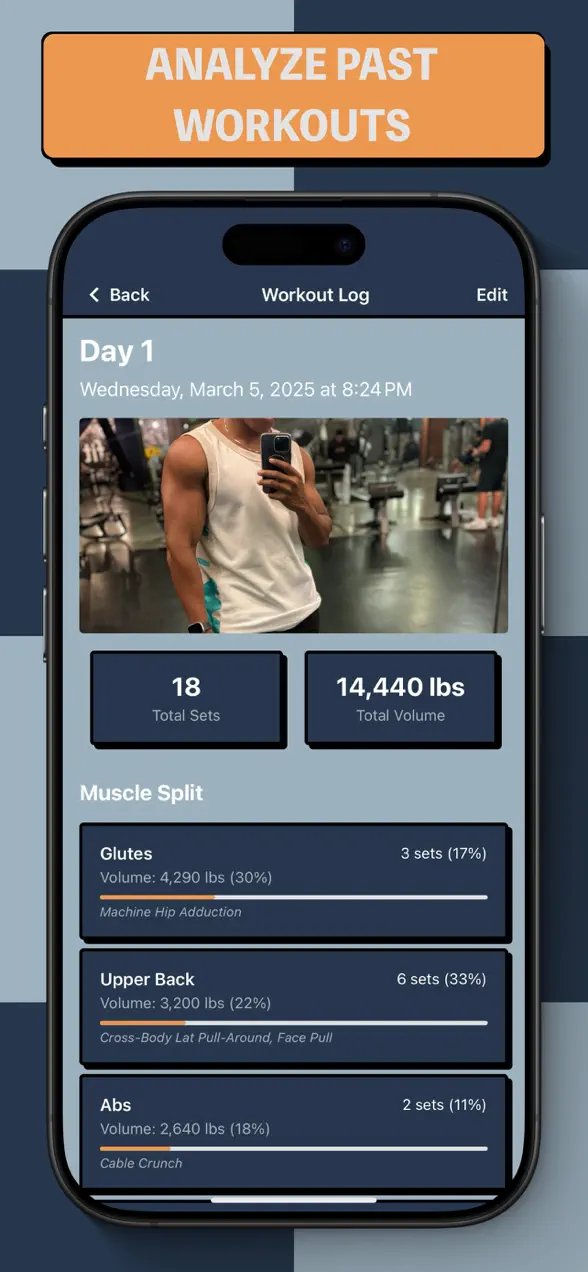 Phyziq rest timer and set tracking on iPhone