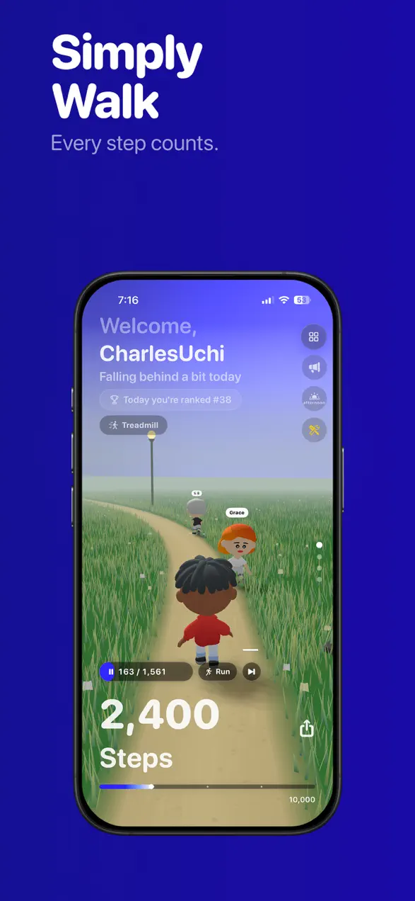 Simply Step for iPhone, screenshot 1