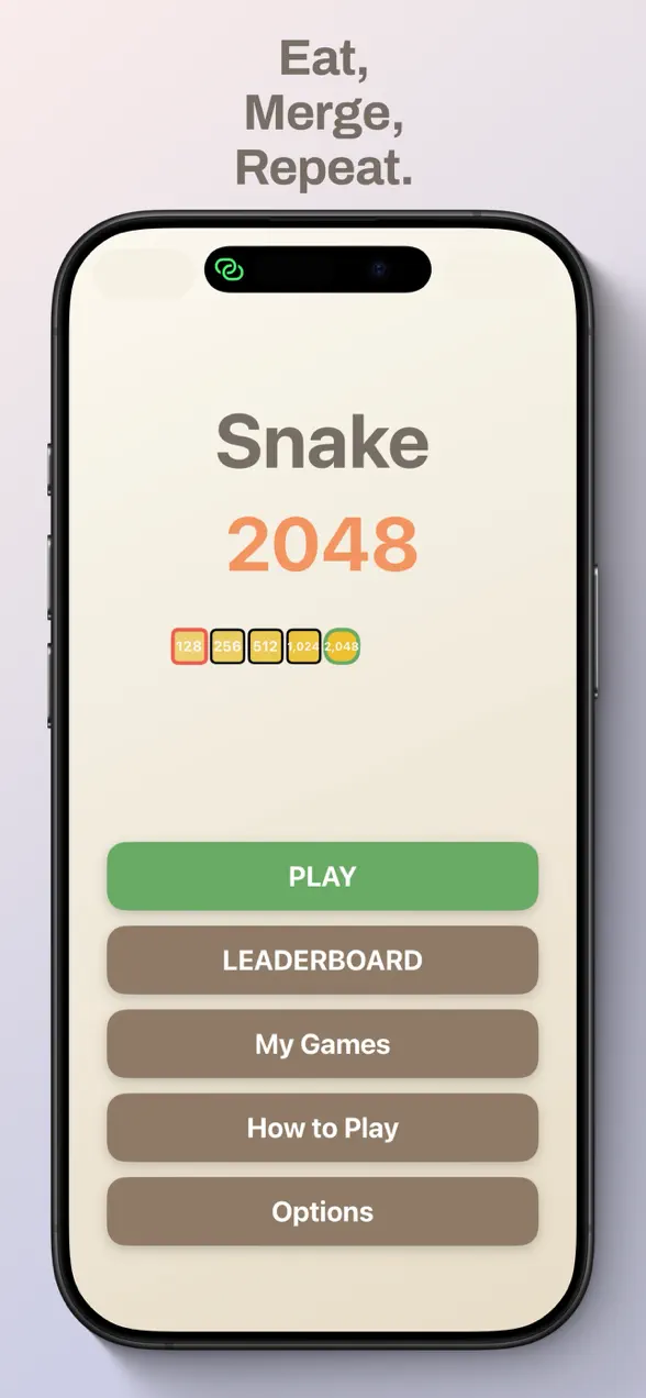 Snake Board 2048 gameplay on iPhone