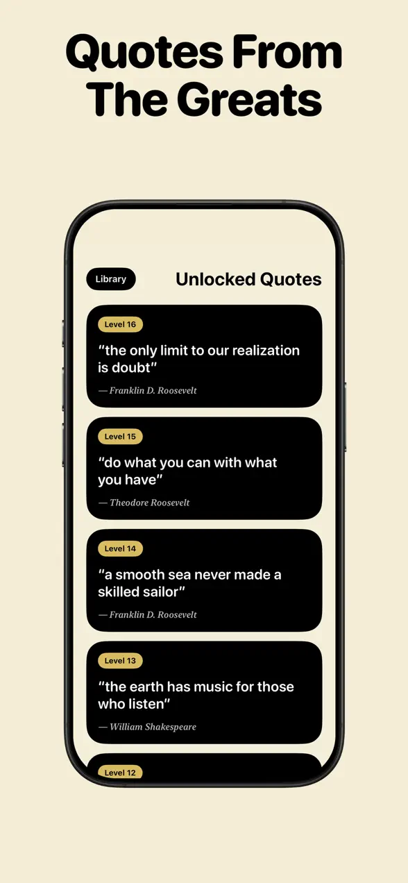 Word Piles level select on iPhone