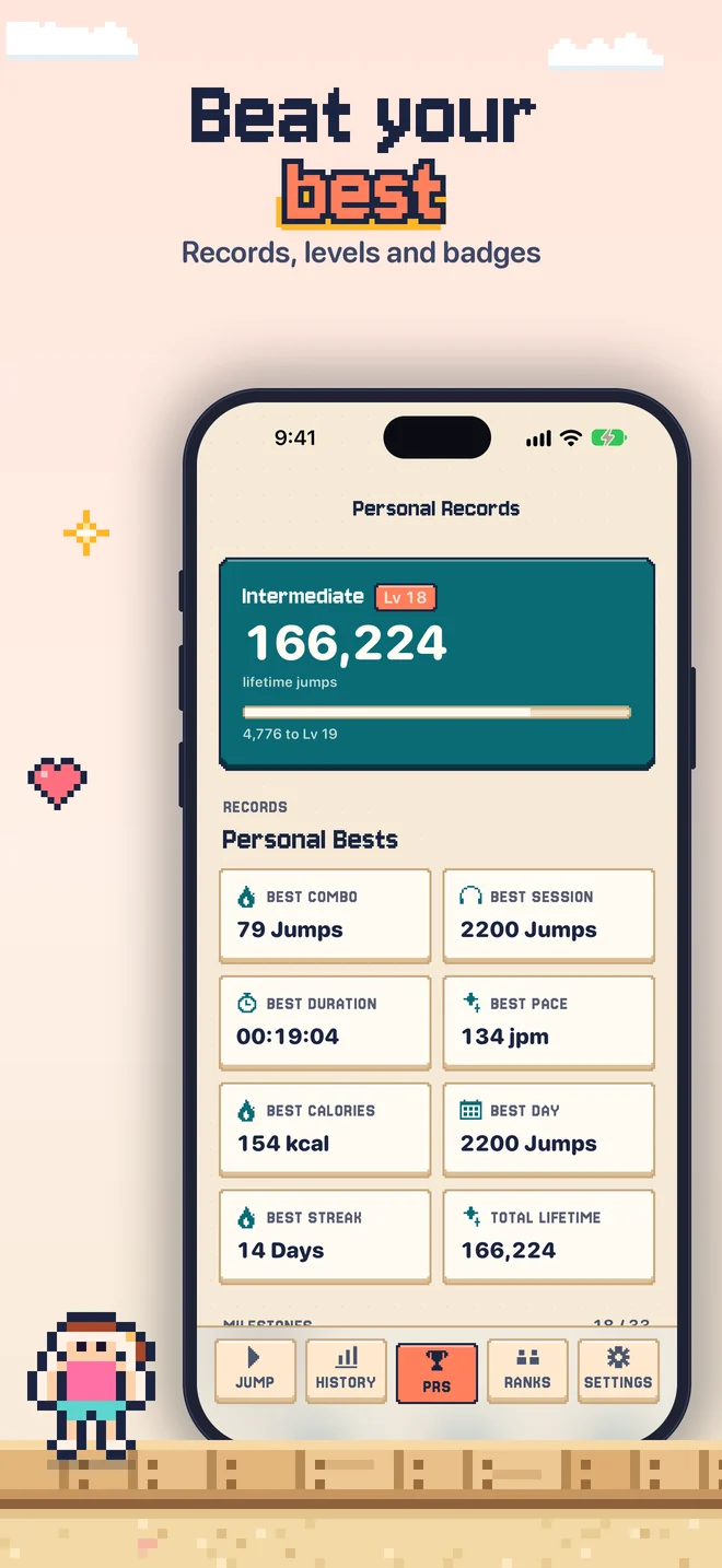 Beat your best: personal records