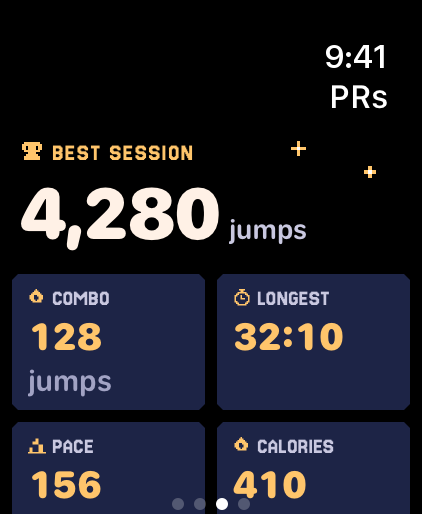 Watch: personal records