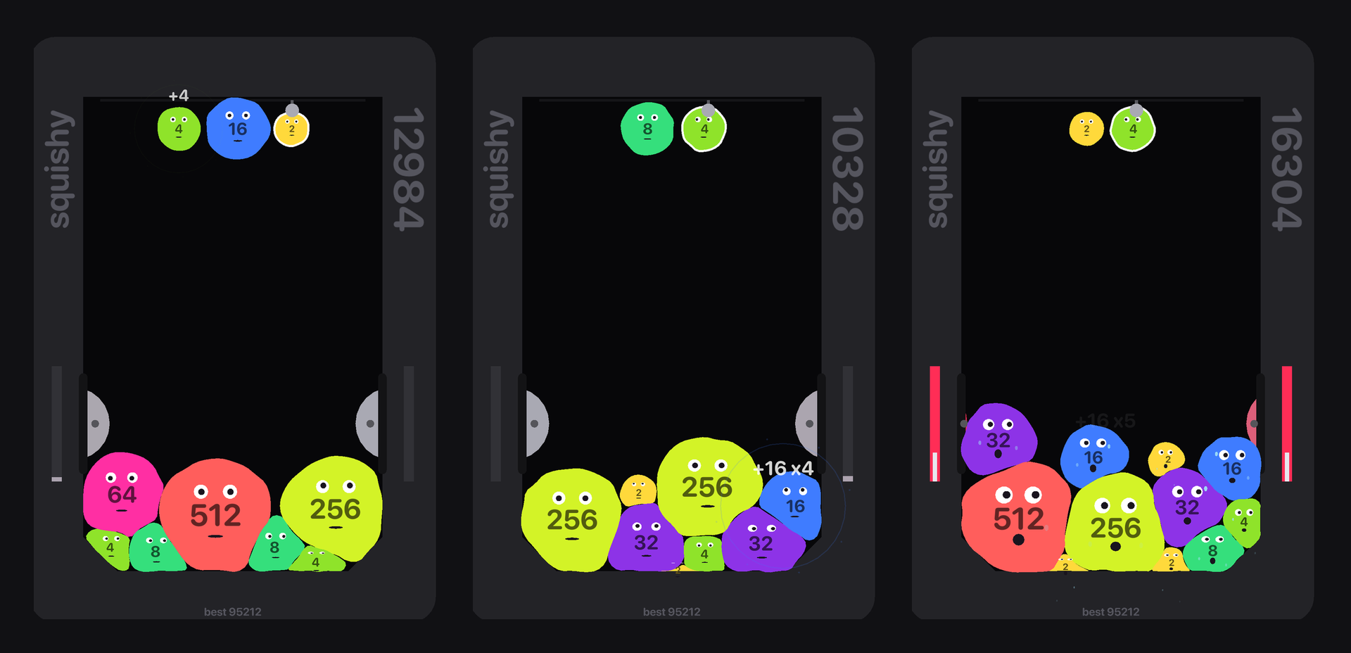 Squishy 2048 gameplay