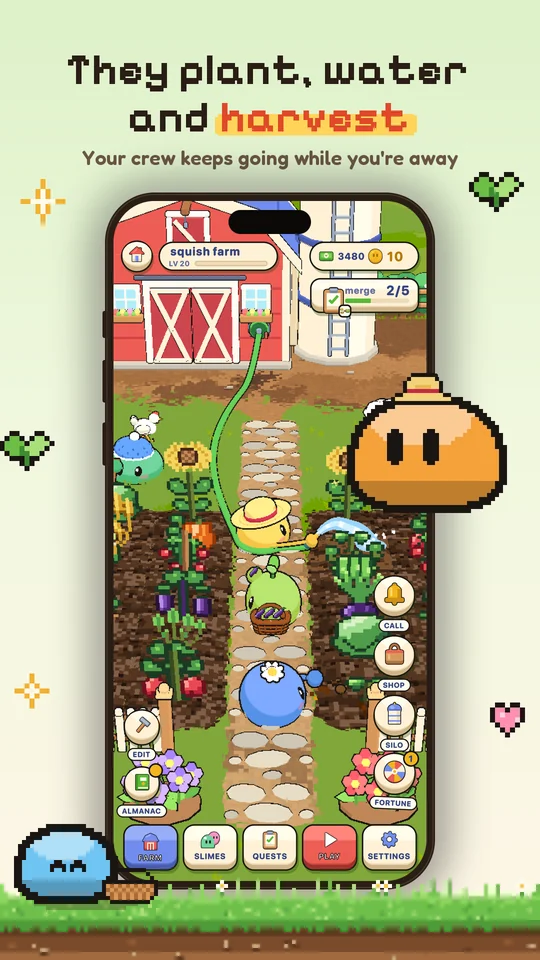 They plant, water and harvest