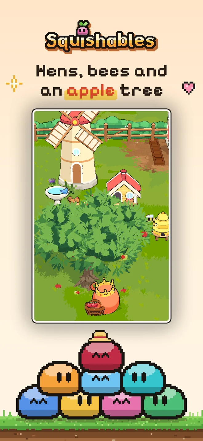 Hens, bees and an apple tree