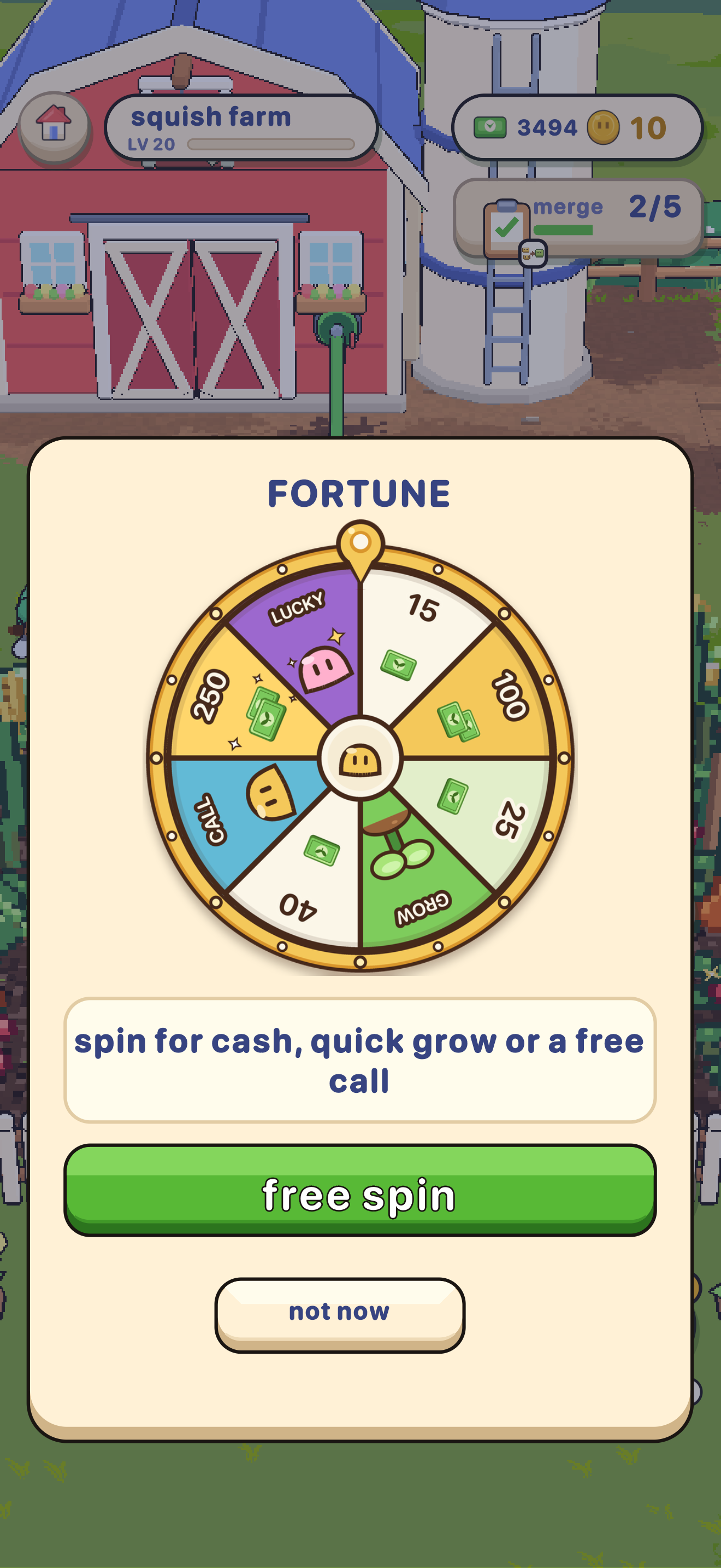 The lucky wheel