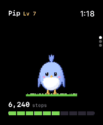 Pet idling happily on the watch