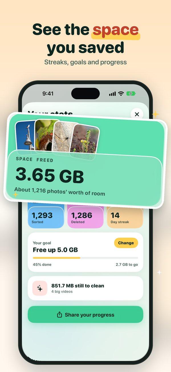 See the space you saved